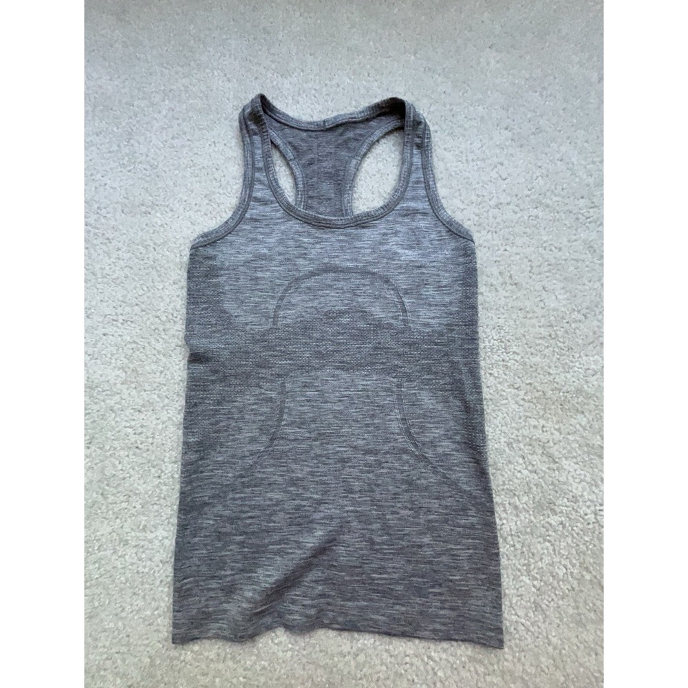 LULULEMON Swiftly Tech Racerback Tank Heathered Slate Women's Size 4